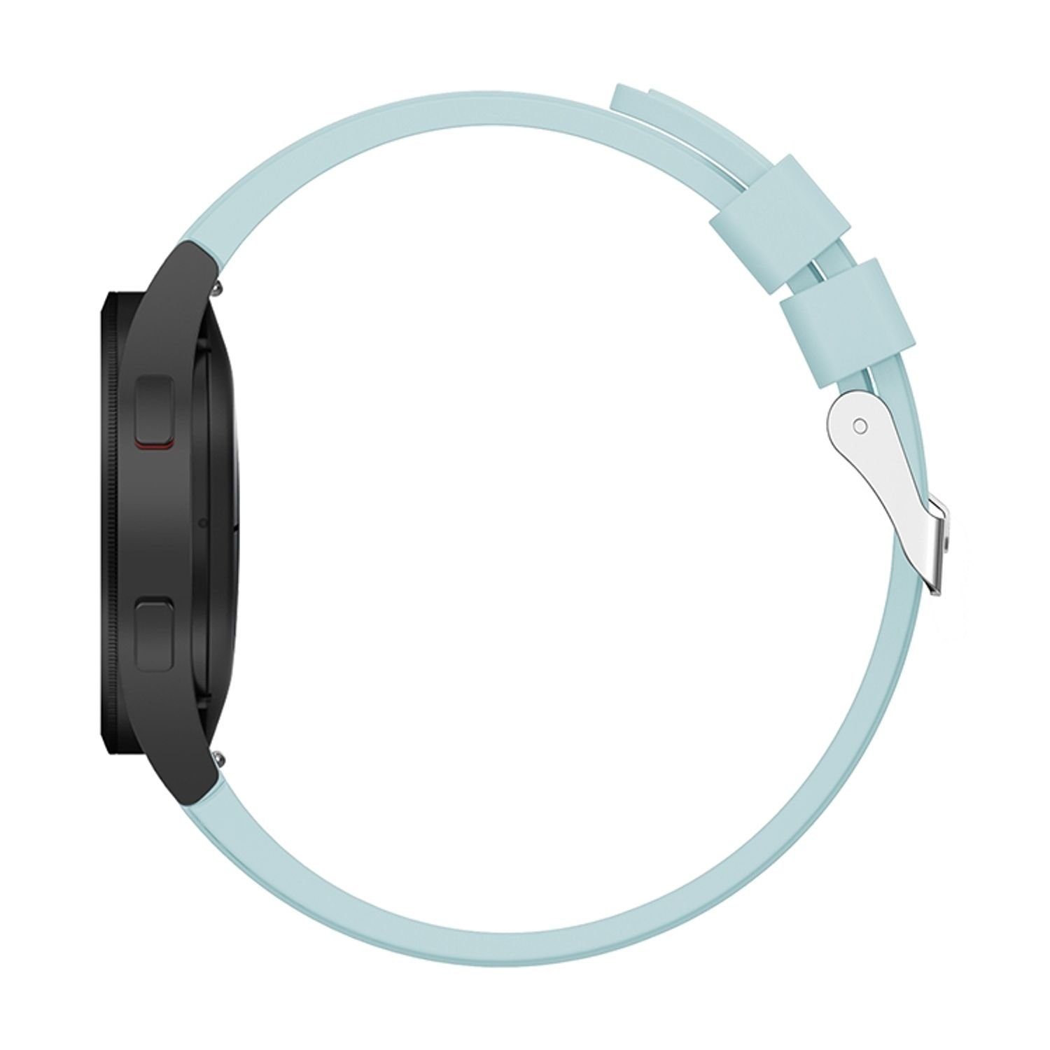 Armband Galaxy Hellblau 40mm, 40mm Silikon 4 Watch Smartwatch-Armband Samsung Galaxy Watch König 4 Smartwatch-Armband Sport Samsung Ersatz Design für