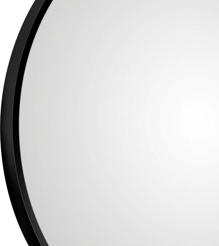 Talos Dekospiegel, rund, in schwarz matt Ø 80 cm-kaufen