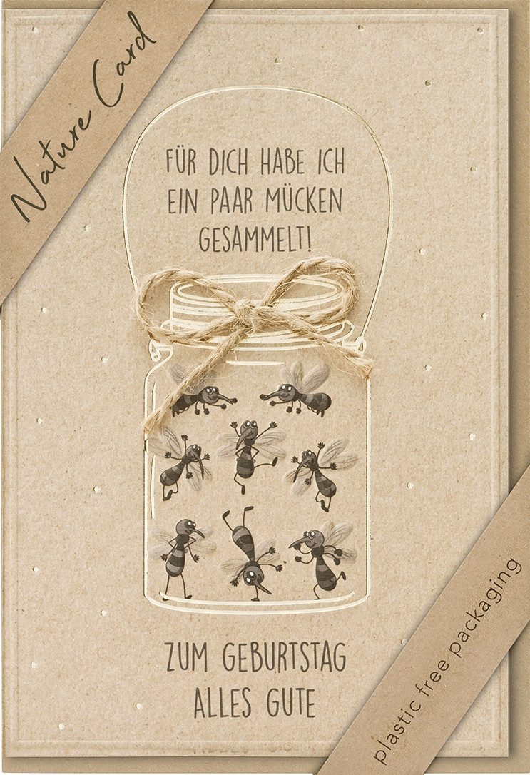 BSB Grußkarten Geldkarte – Nature Cards – unverpackt - Glückwunschkarte im