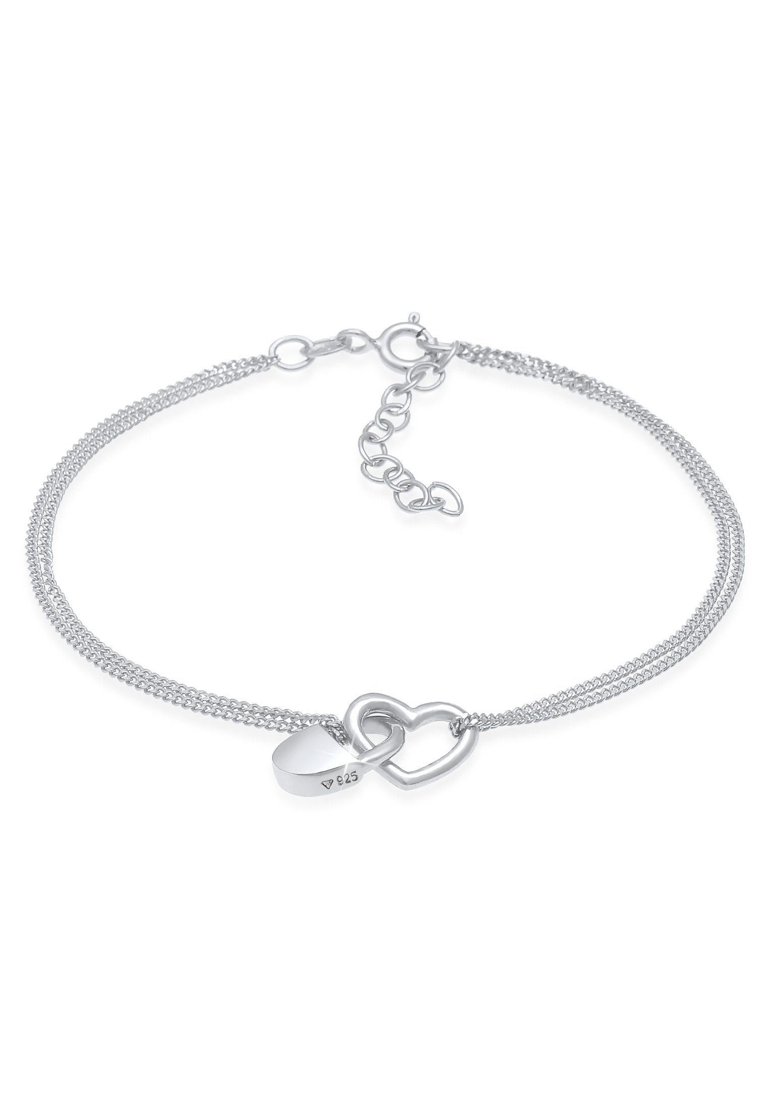 Elli Armband Herz Liebe Verbundenheit Schloss 925 Silber