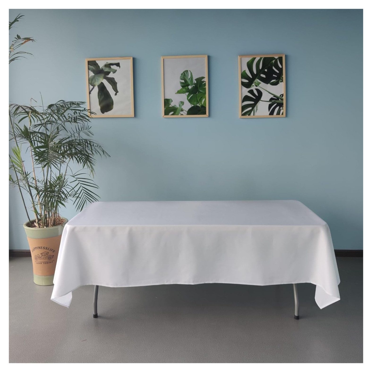 Jirex Trading Company Tischdecke Luxuriöse Tischdecke Weiß 130x220cm eckig günstig online kaufen