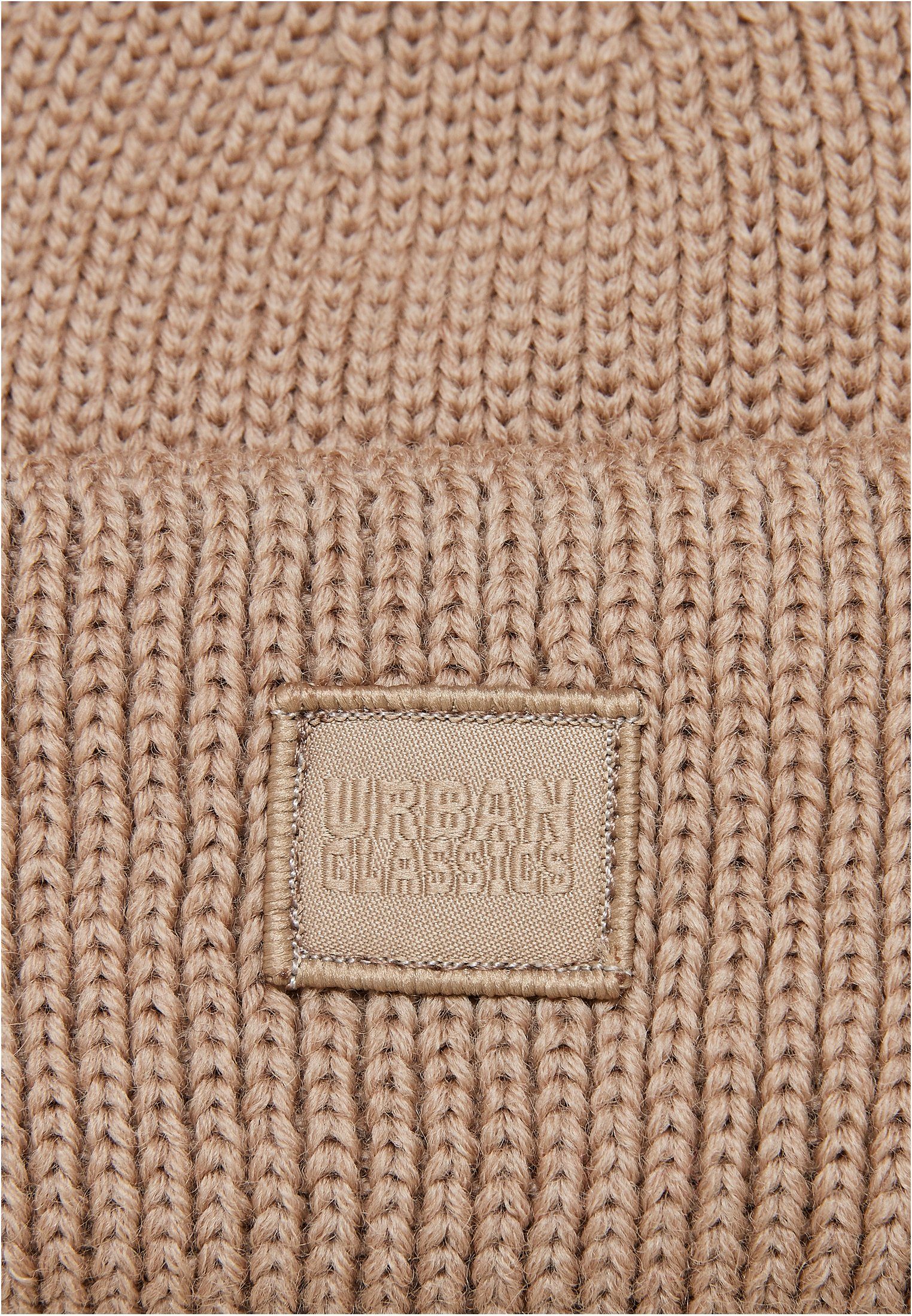 URBAN CLASSICS Beanie Unisex Knitted Wool Beanie (1-St) unionbeige