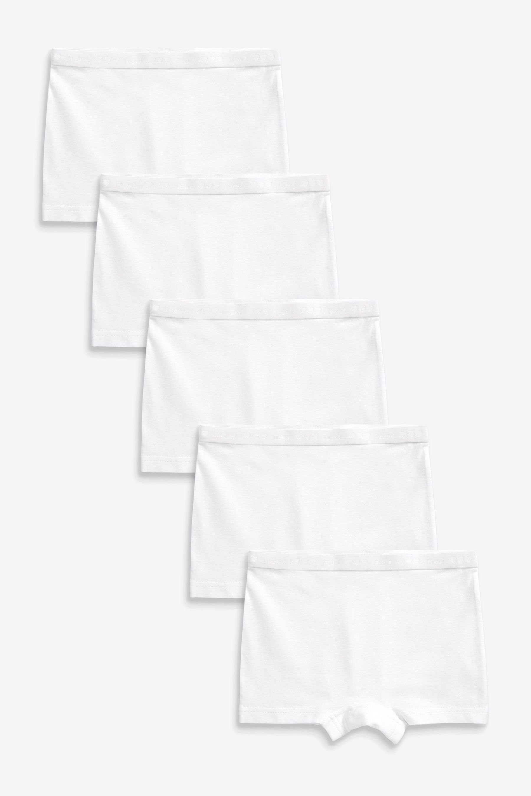 Next Schlüpfer Shorts mit Blümchenmuster, 5er-Pack (5-St) White