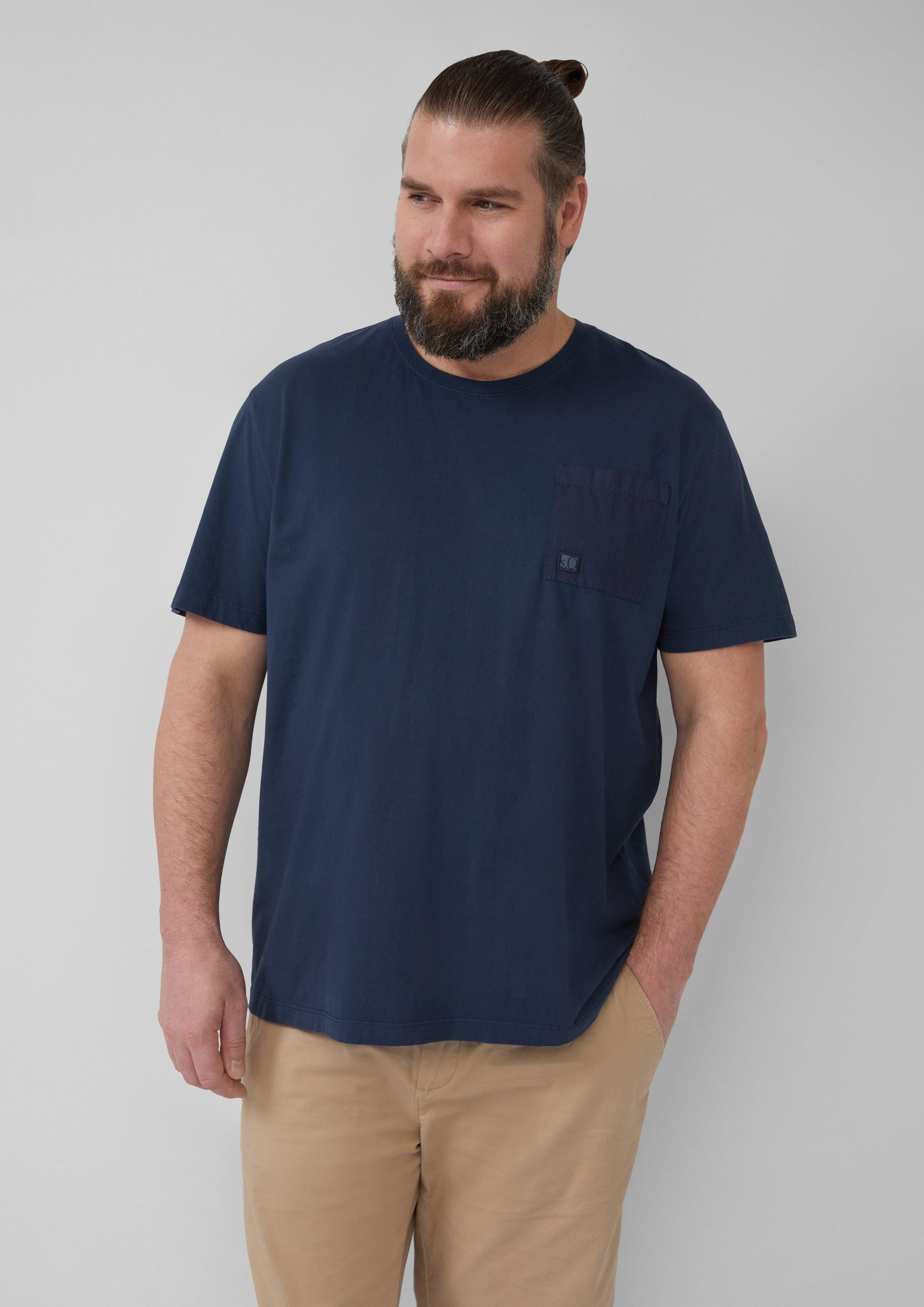 s.Oliver Kurzarmshirt T-Shirt mit Brusttasche und günstig online kaufen