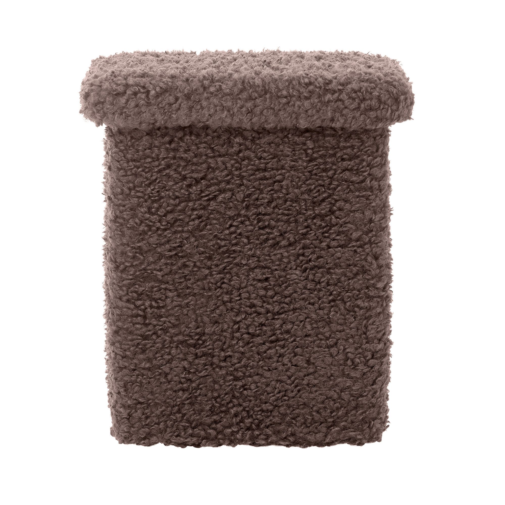 blomus Hocker -TEDDY- T-Hocker, Sitzhocker, Deko-Hocker: Modernes Design (1 St), weicher T-Hocker, Vielseitig nutzbar, Gepolstert, bodenschonend