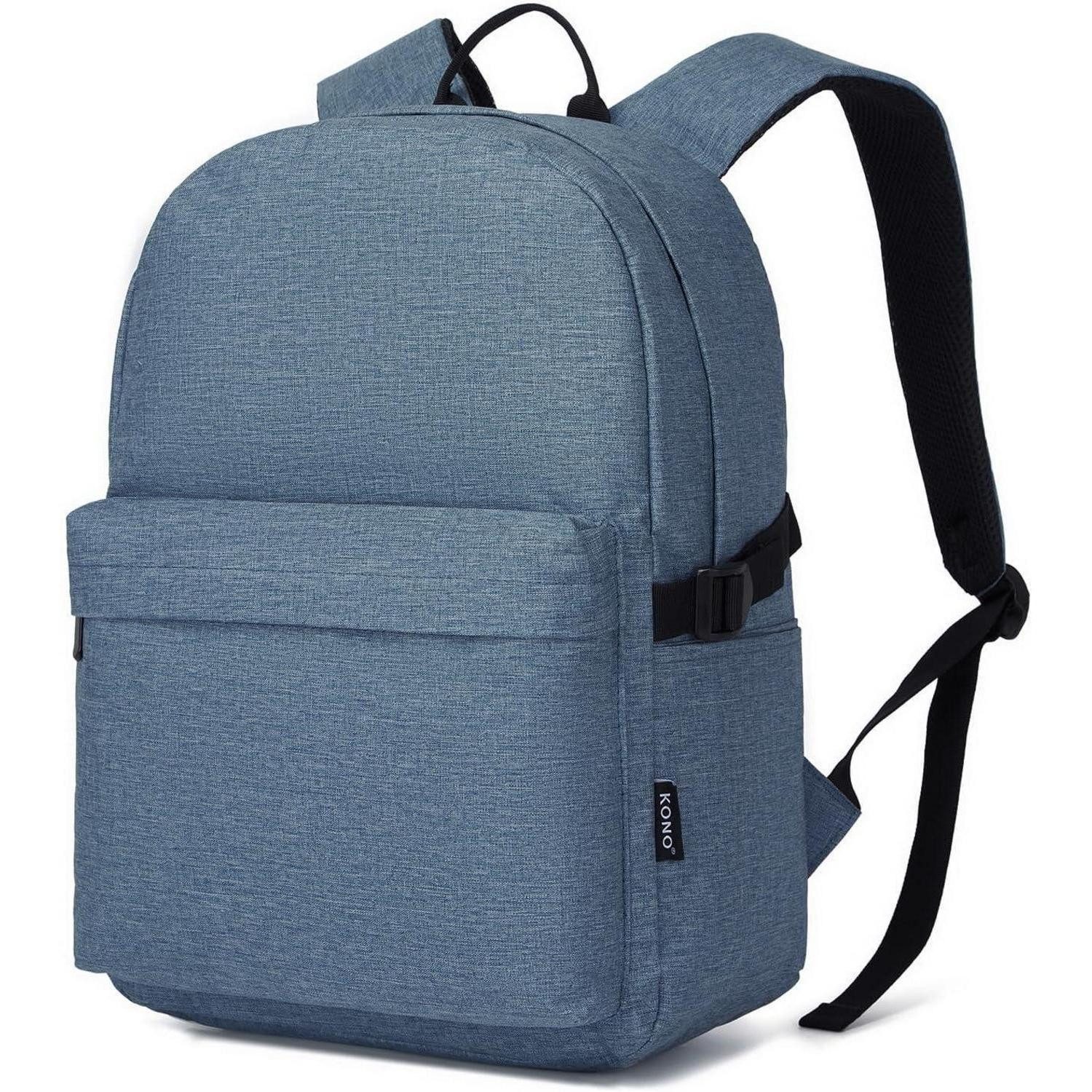 LuxusKollektion Schulrucksack Schulrucksack leicht wasserabweisend stilvoll 15,4 Zoll Marine