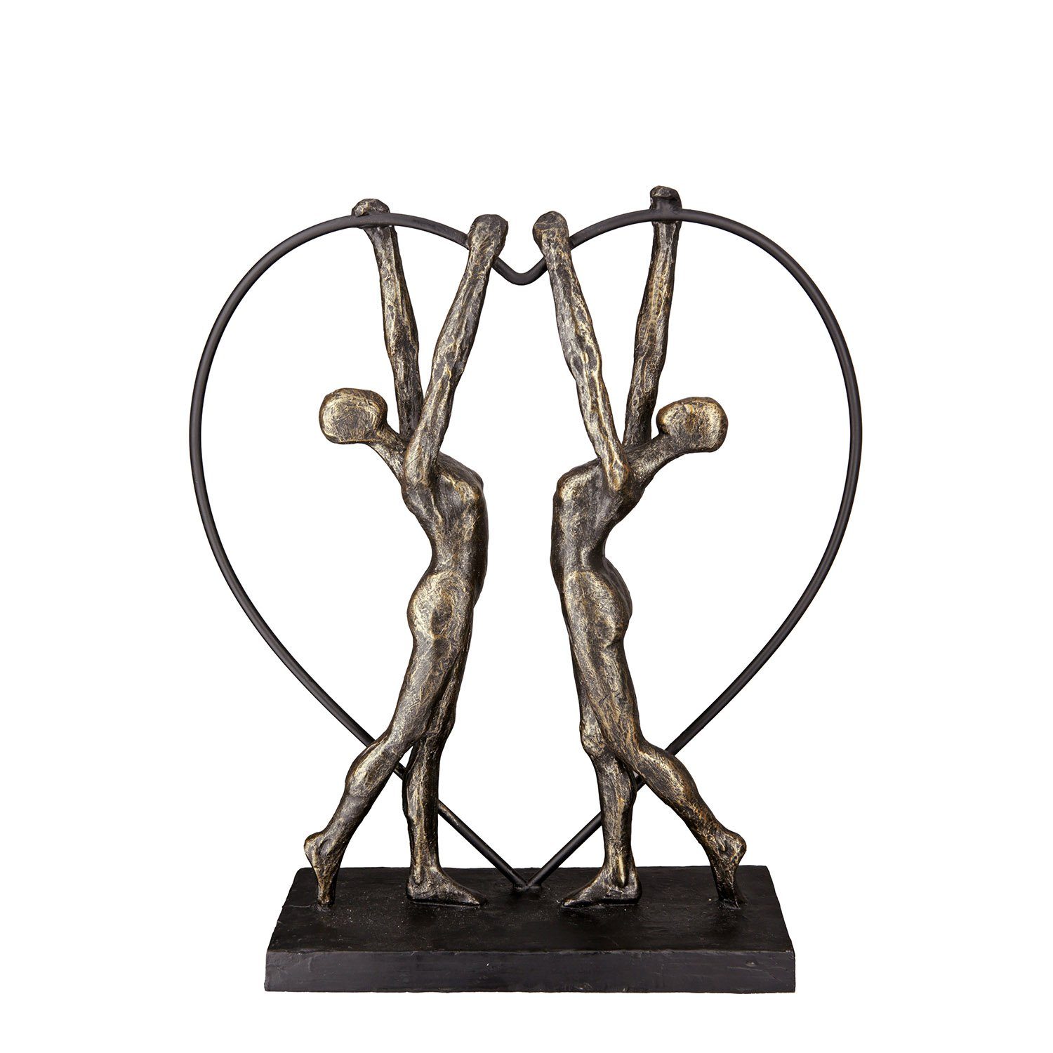 Casablanca by Gilde Dekofigur Skulptur two women (1 St), Maße: H. 31cm x B.  27cm x T. 7,5cm
