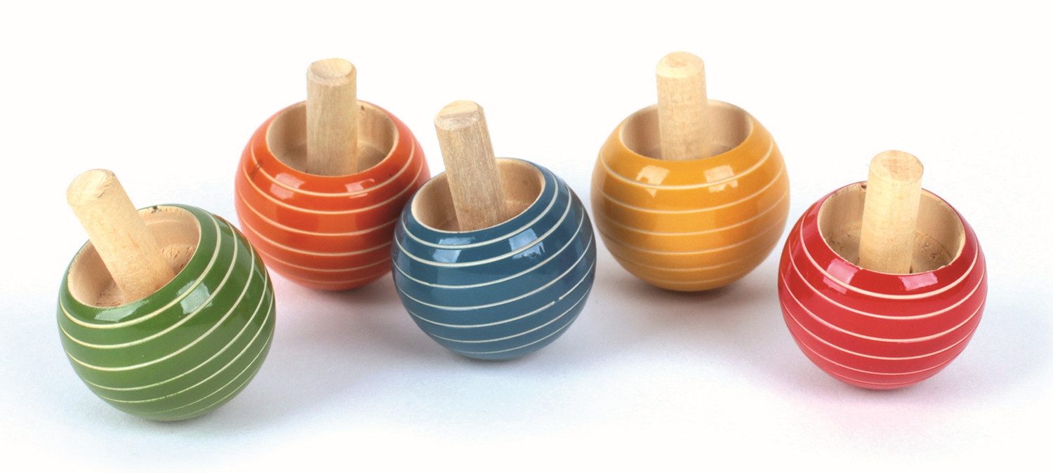 El Puente Kreisel Zauberkreisel, 5er-Set, Handmade, Fair Trade