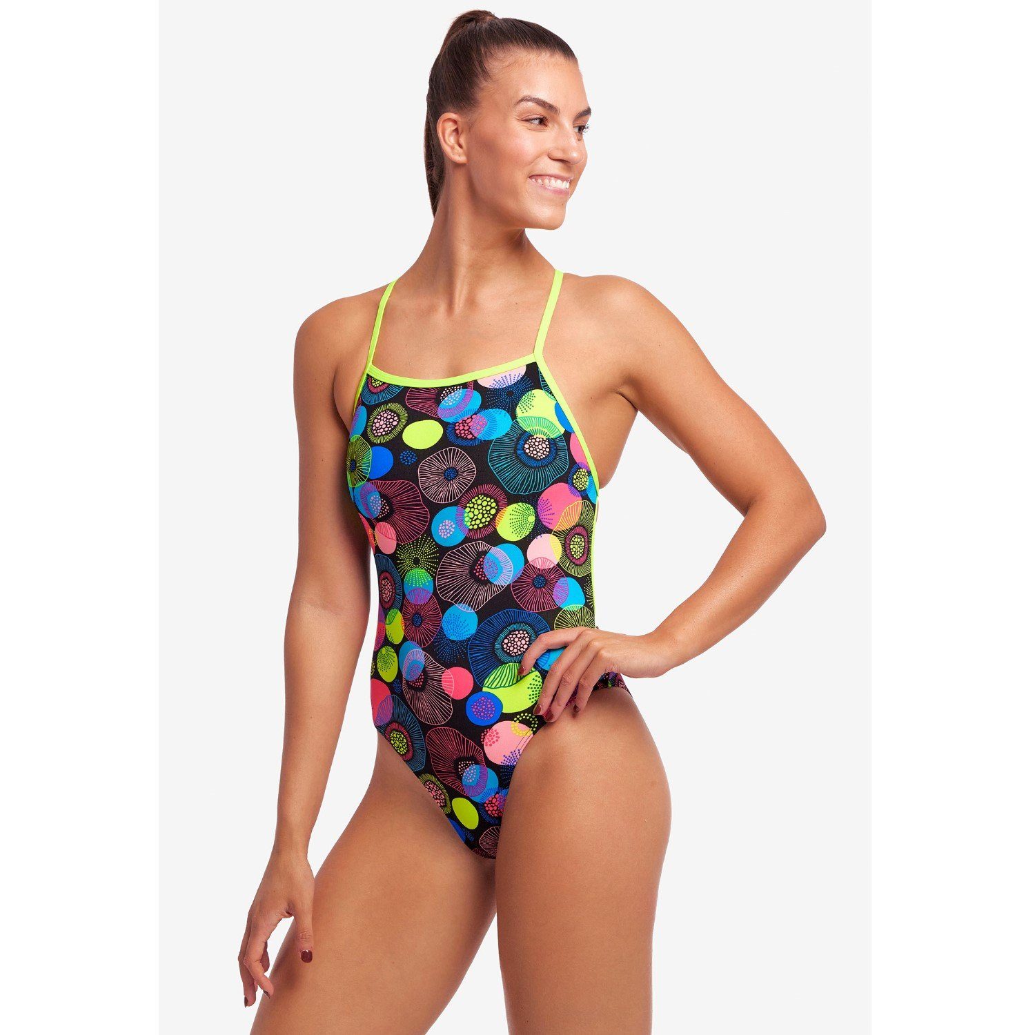 dünne Badeanzug Träger chlorresistent Damen Sting Goes Funkita