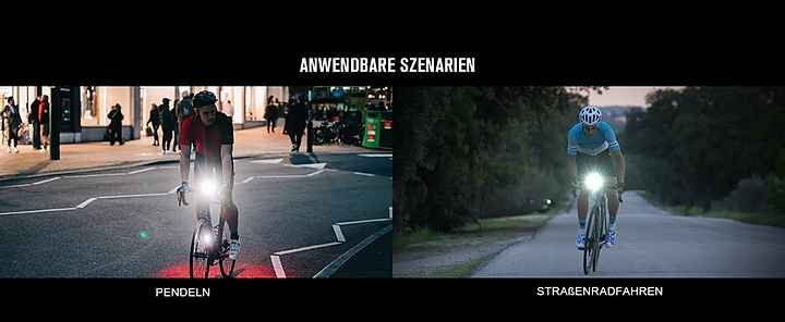 Fahrradlampe ZX - Anwendbare Szenarien