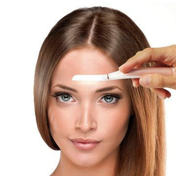 Velform® Gesichtshaarrasierer Dermaplaning System, Aufsätze: 1, Gesichtspeeling- und Gesichtshaarepilierer, Peeling und Haarentfernung für das Gesicht mit LED-Licht