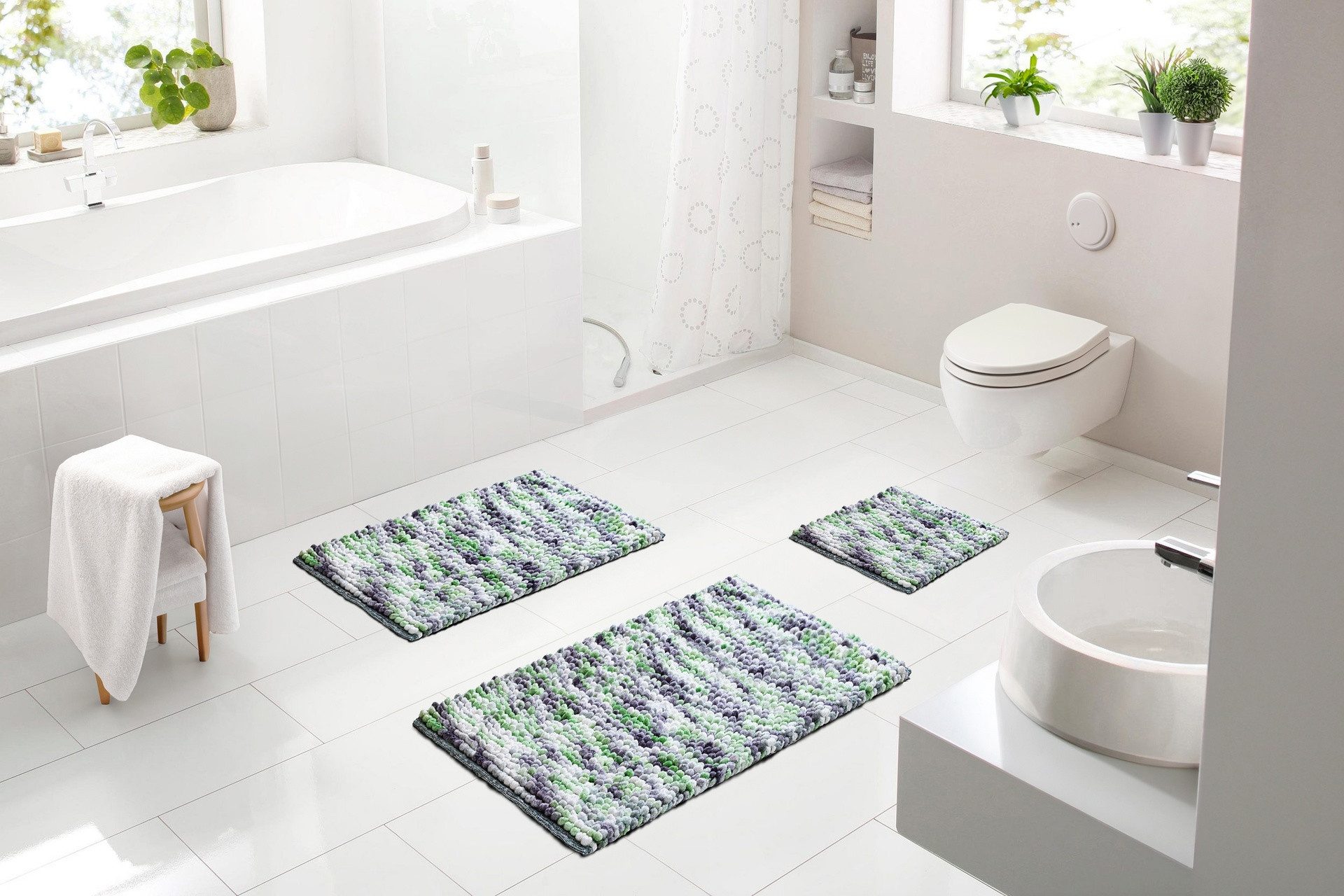 Linea Due Badematte Punto, Höhe 20 günstig online kaufen