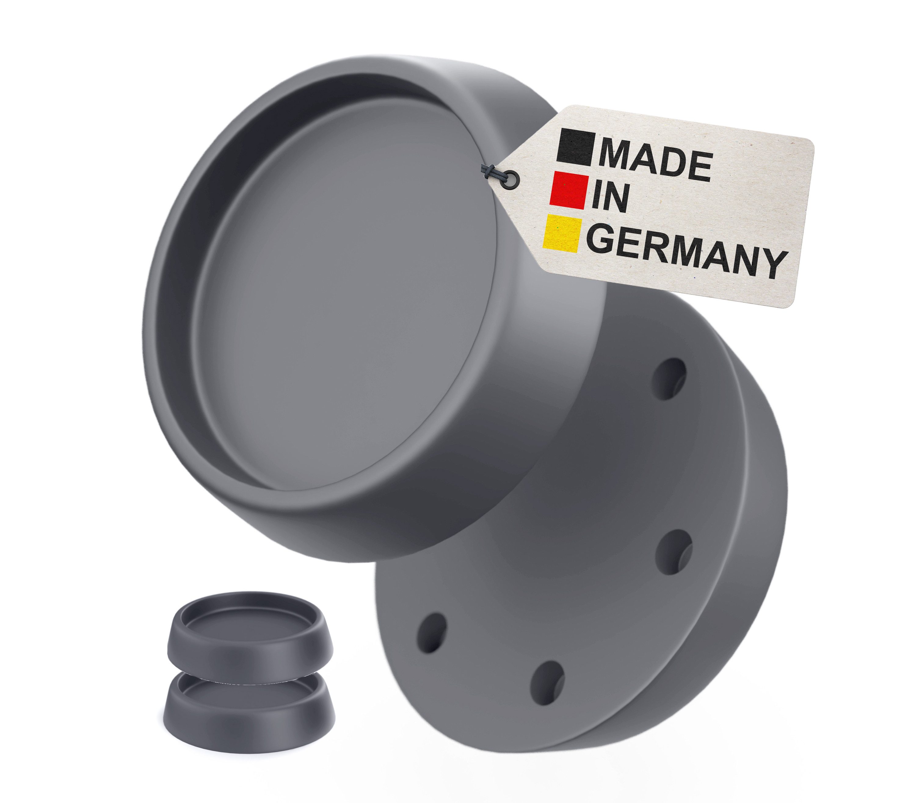 BAUHELD Anti-Rutsch-Pad Schwingungsdämpfer Waschmaschine und Trockner, (4 St), Vibrationsdämpfer, Gummifüße, Antivibrationspads
