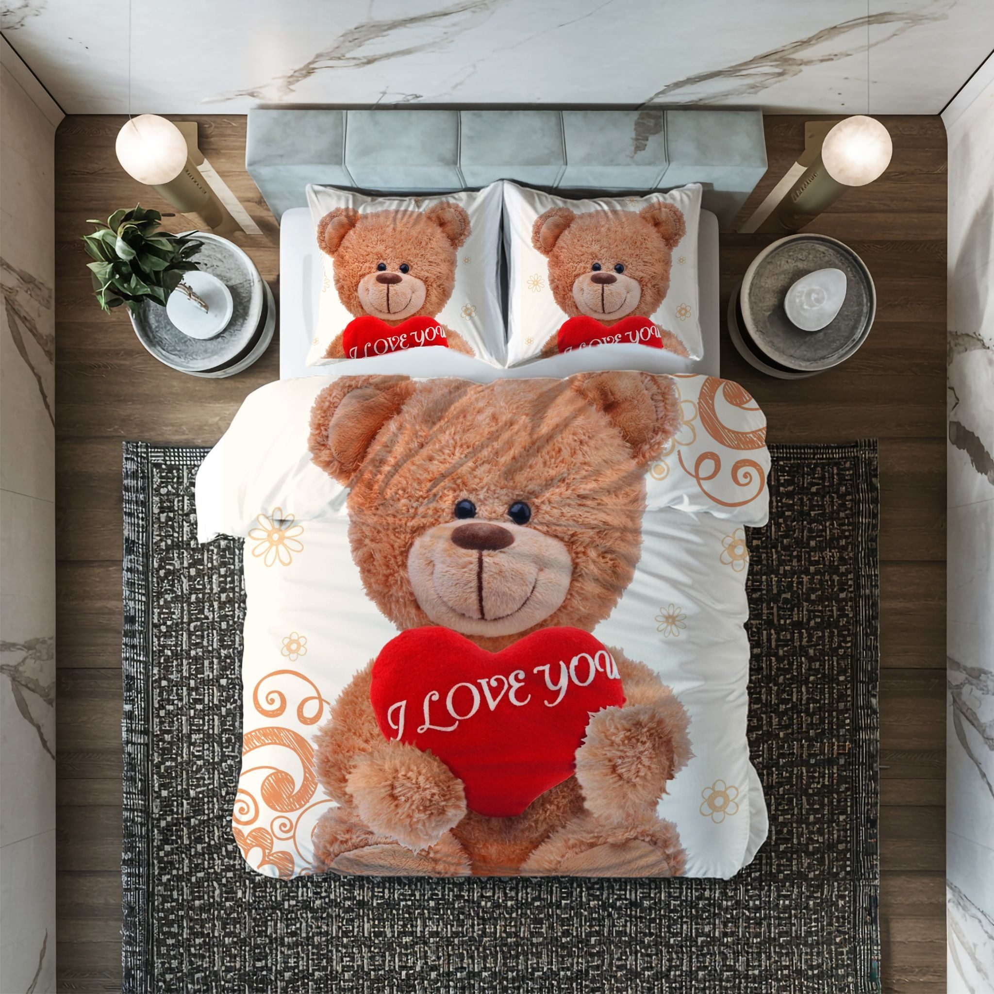 Leonado Vicenti Bettwäsche Winter Fleece 135x200, Fleece, 4 teilig, Teddy B günstig online kaufen