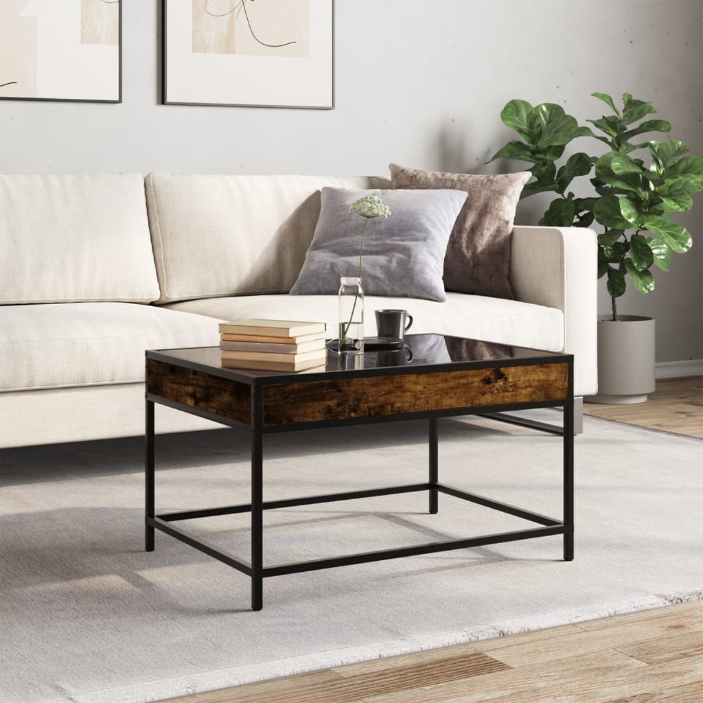 vidaXL Couchtisch Couchtisch mit Infinity-LED Räuchereiche 70x50x41 cm (1-St)