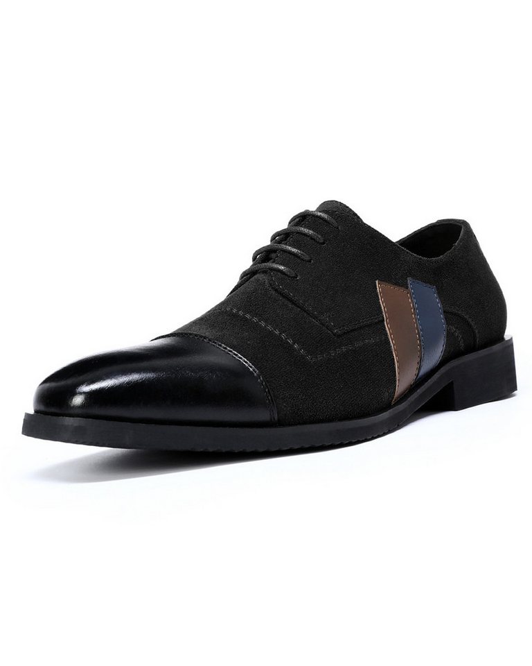 Allthemen Schnürschuh Herren Business-Casual Schnürschuhe mit dezenten Kontrastfarben