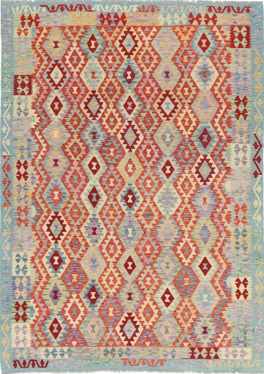 Orientteppich Kelim Afghan Heritage 206x288 Handgewebter Moderner Orientteppich, Nain Trading, rechteckig, Höhe: 3 mm
