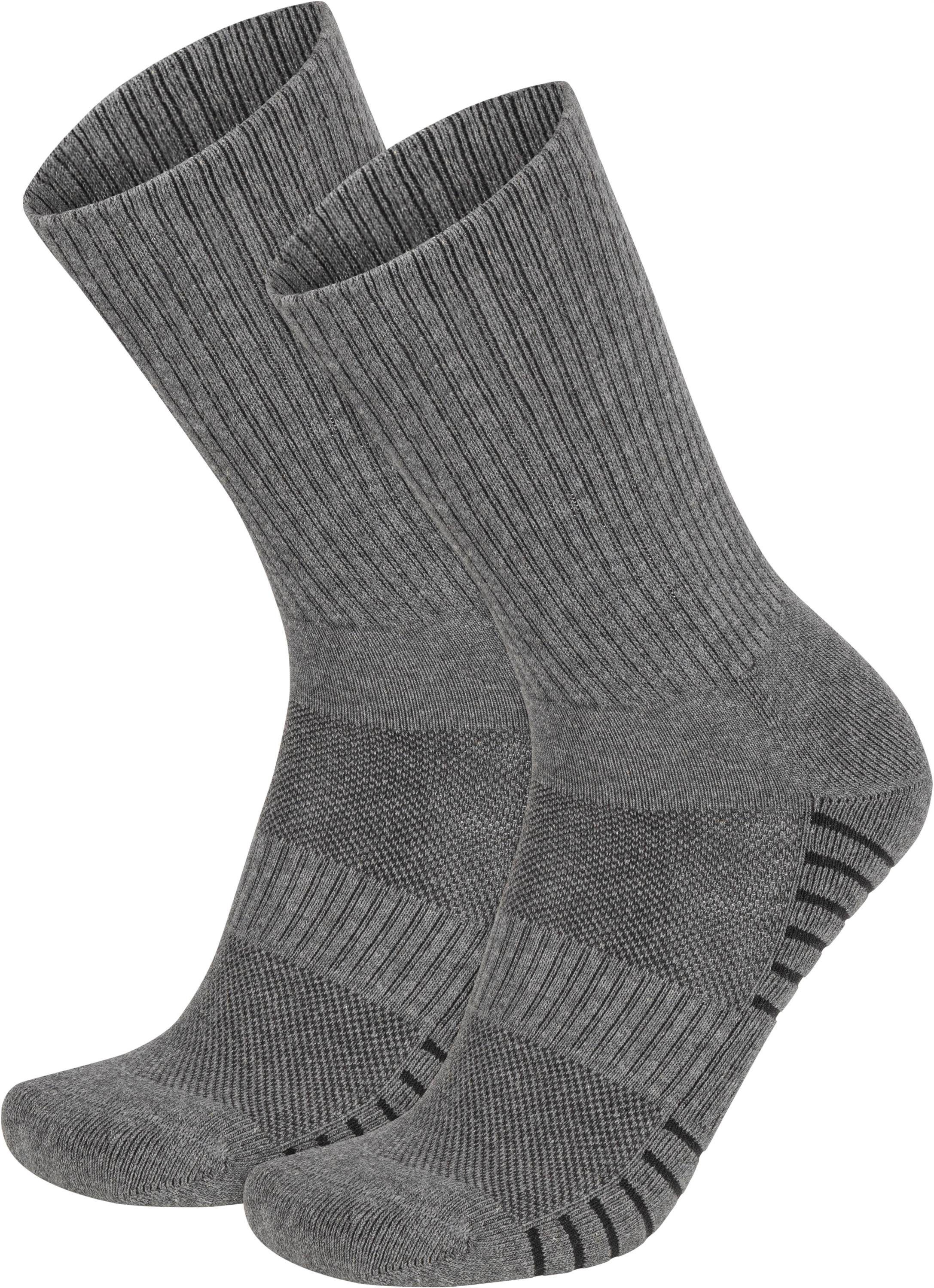 (Set, 4 normani Wandersocken und Grau Komfortbund Polstersohle Mit Paar)