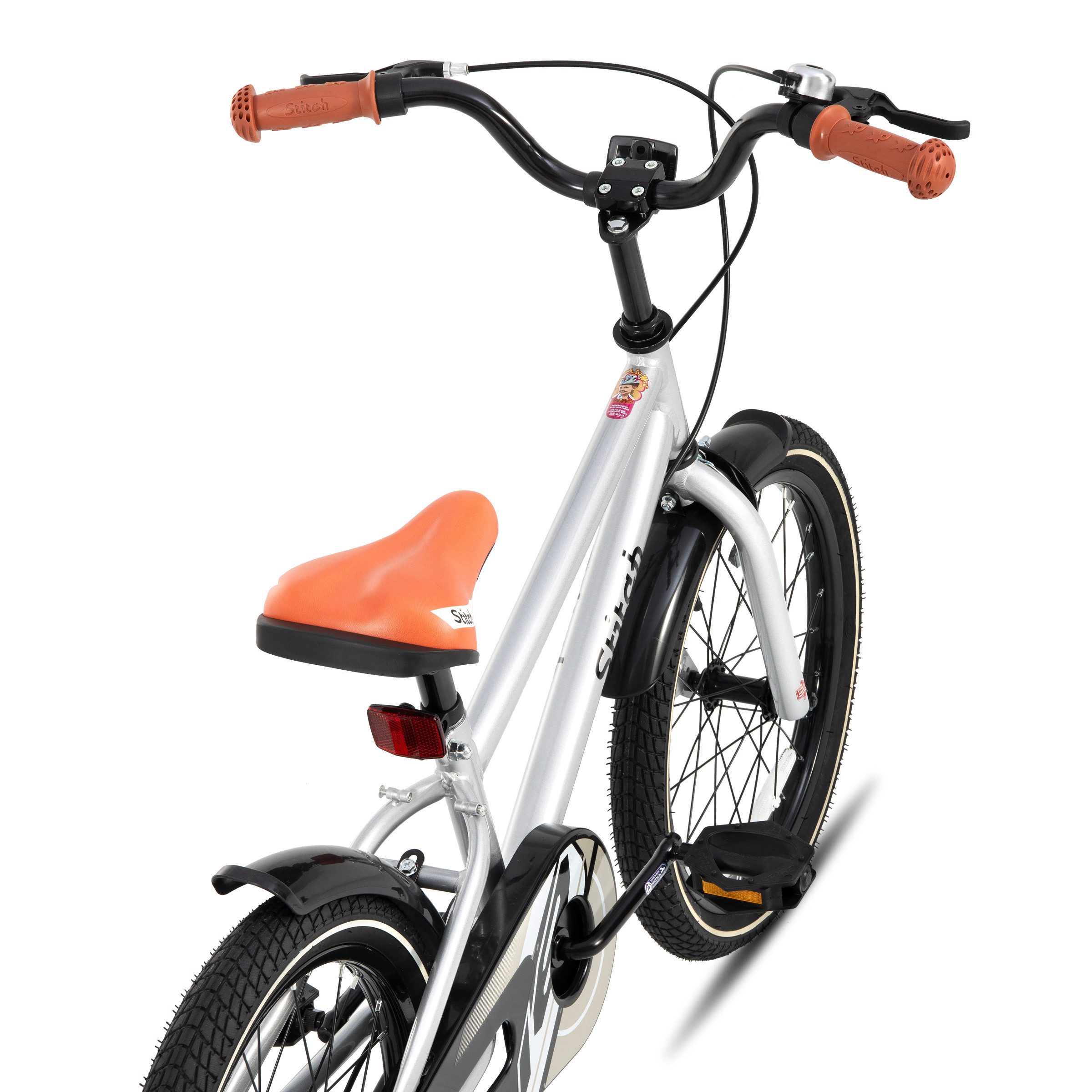 JOYSTAR Kinderfahrrad Totem 12/14/16/18/20 Zoll Kinderfahrrad für 2-11 jährige Jungen, mit Stützräder, Kotflügel, Front and rear dual brakes, Reflektorplatte