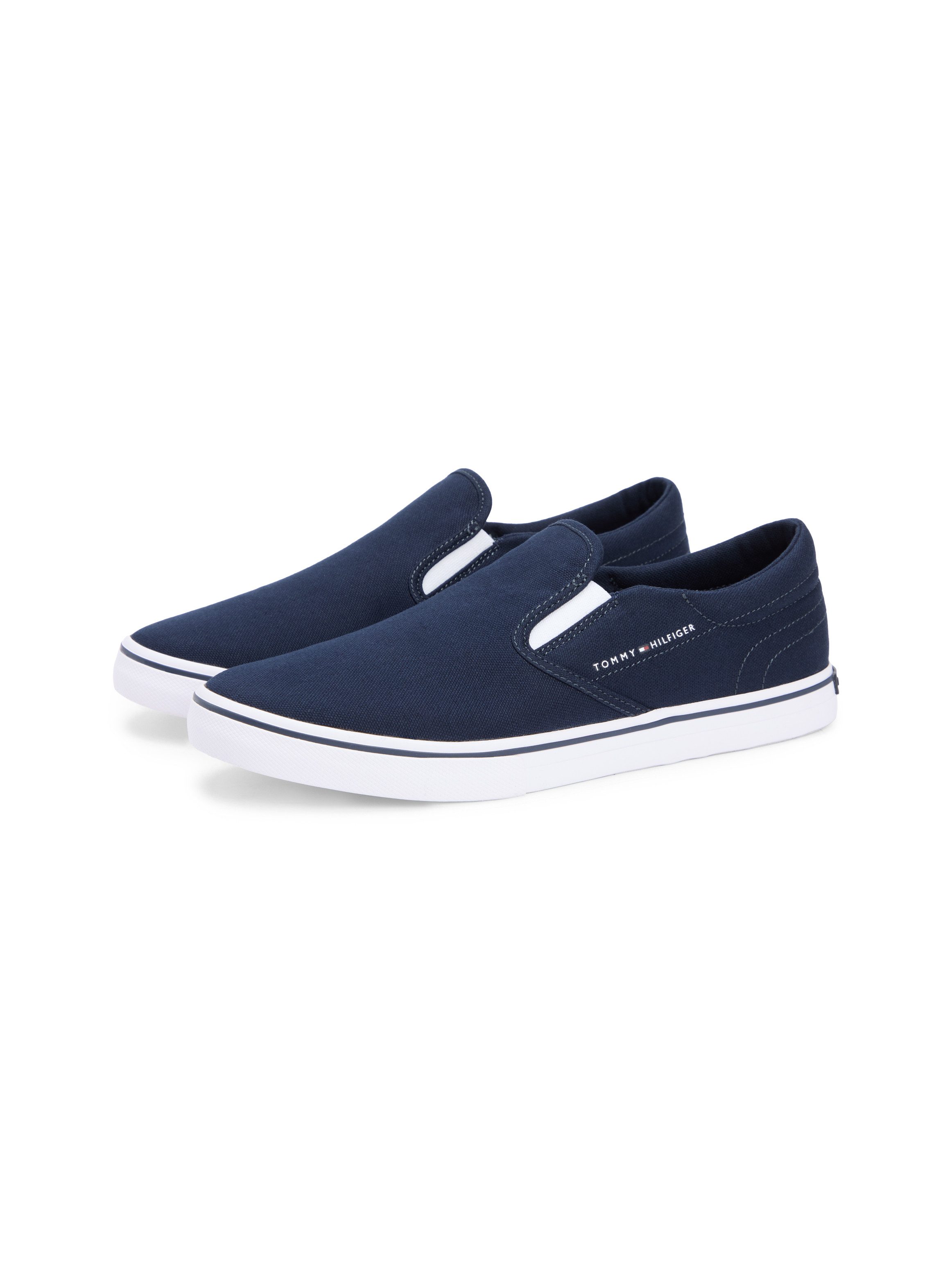 Tommy Hilfiger VULC CORE SLIP ON Slip-On Sneaker Freizeitschuh, Halbschuh, Slipper mit seitlichem Logoschriftzug