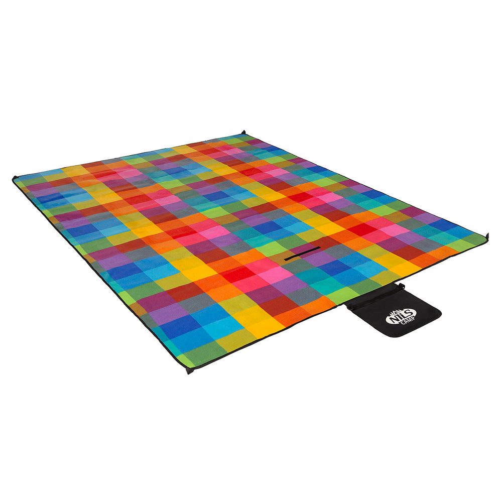 Picknickdecke Stranddecke Campingdecke Outdoordecke, Nils, wasserdicht, isolierend, faltbar, Tragegurt, 250x200 cm