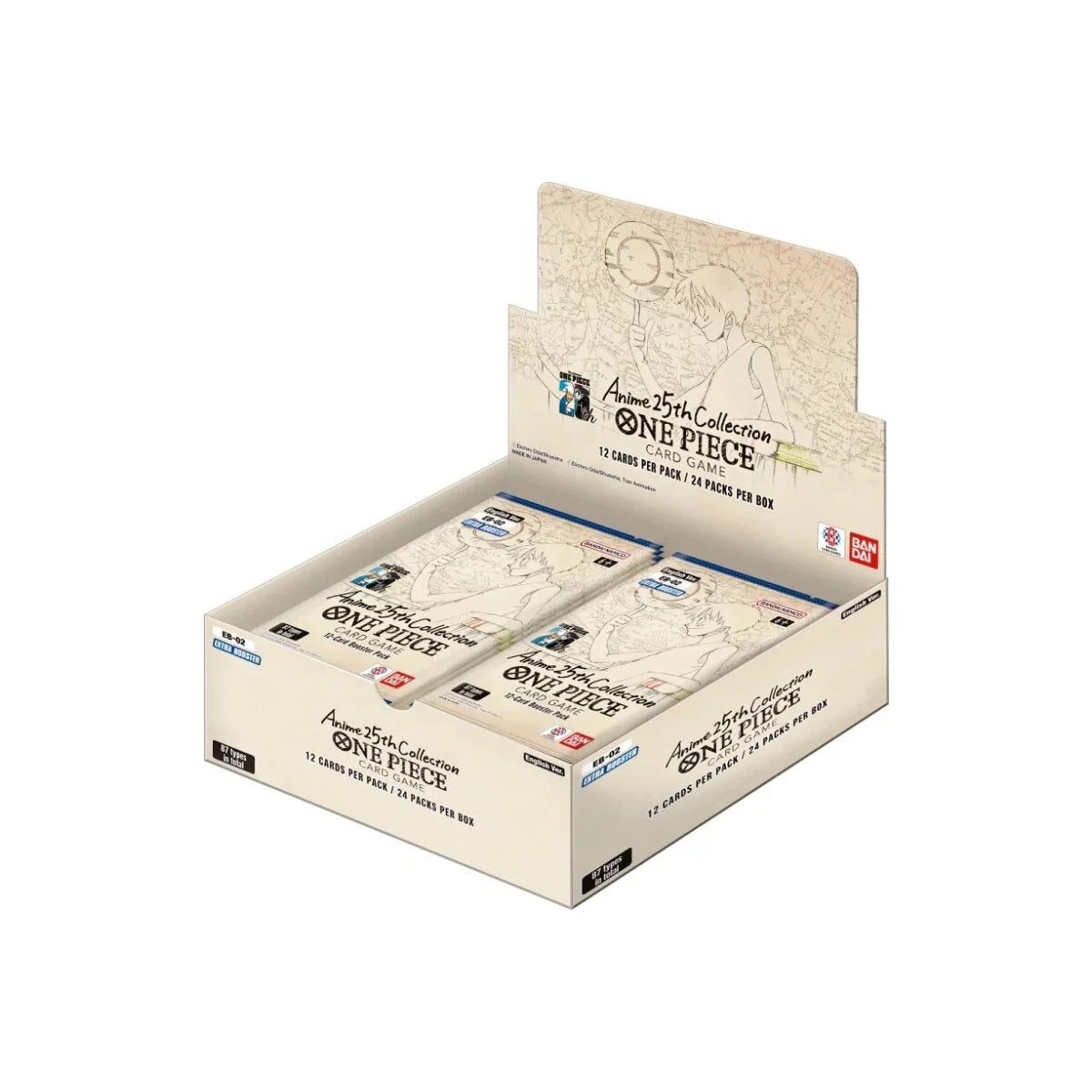 Bandai Sammelkarte One Piece Card Game - Memoral Collection 2 Booster Box EB-02 (englisch