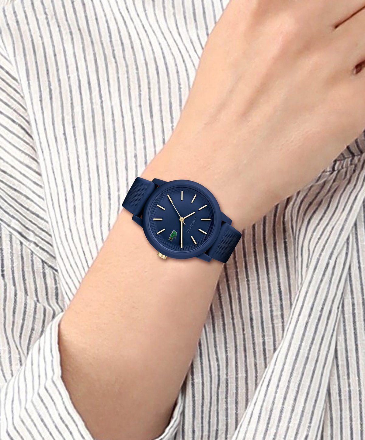 Lacoste Quarzuhr LACOSTE 12.12 LADIES 2001271, Armbanduhr, Damenuhr, Mineralglas, analog, Silikonarmband