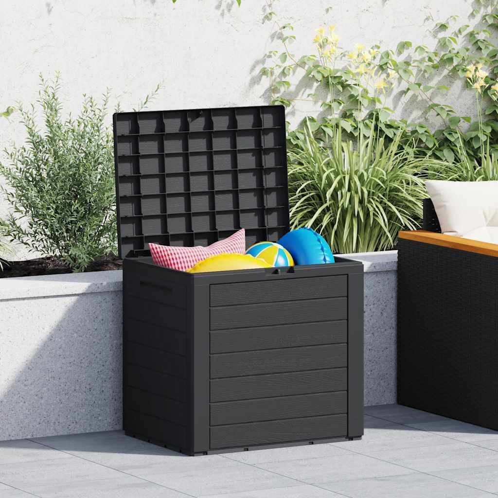 vidaXL Gartenbox Gartentruhe Anthrazit 58,5x46x55 cm Polypropylen