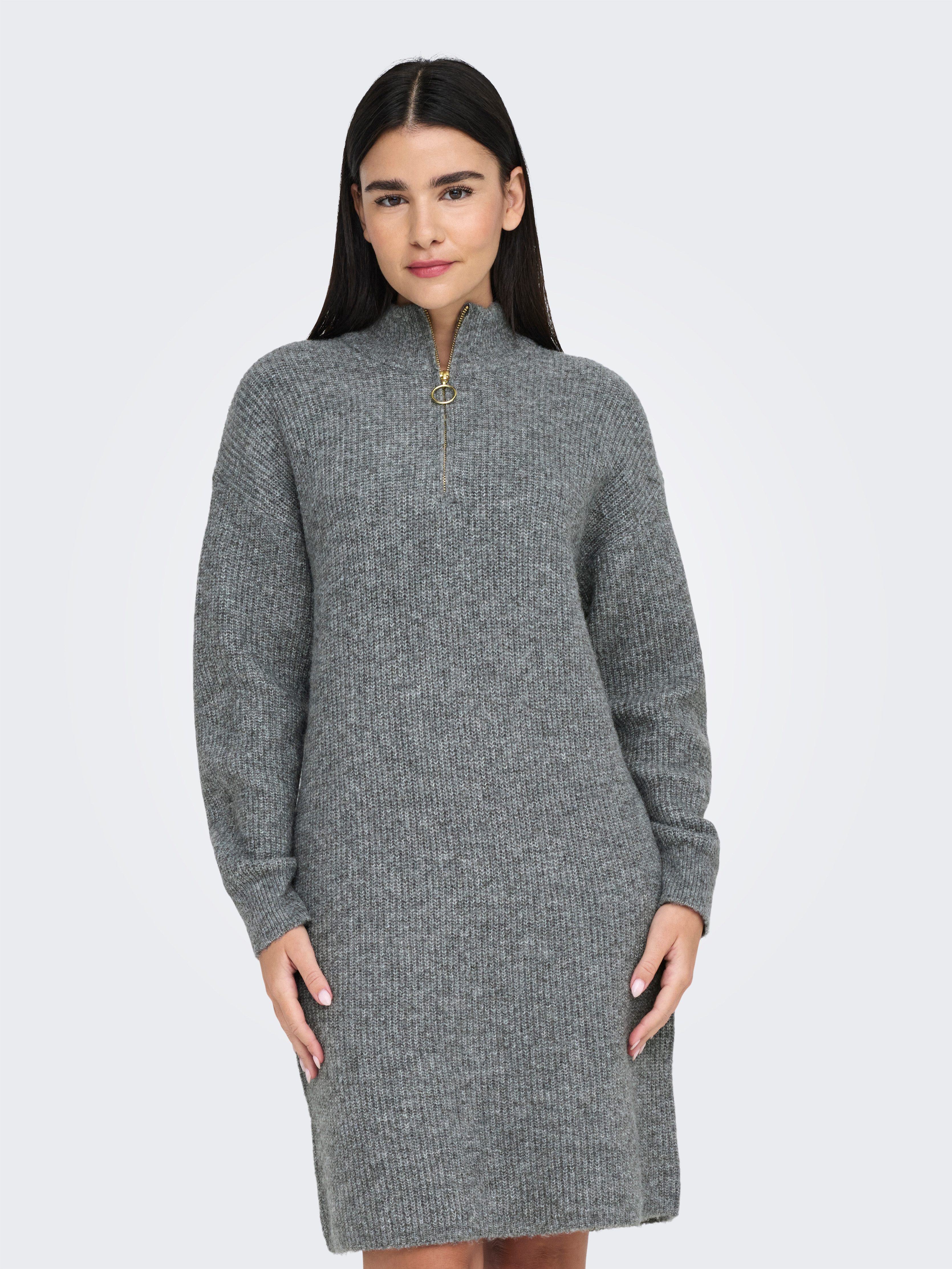 ONLY Strickkleid ONLTOKYO L/S ZIP DRESS günstig online kaufen