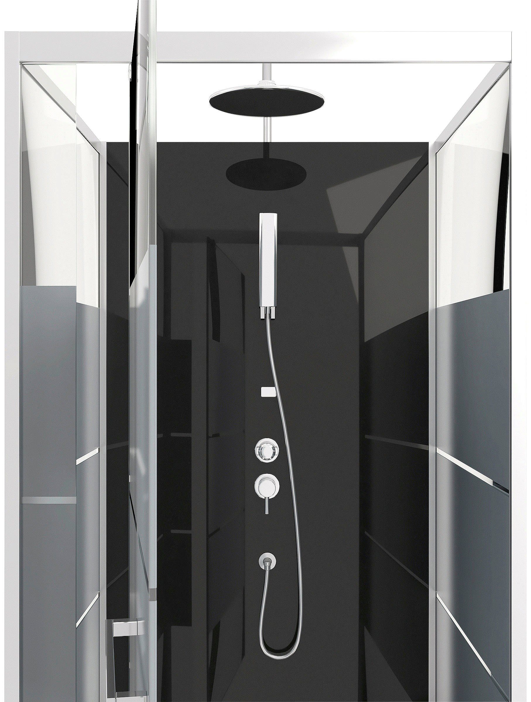 Marwell Komplettdusche Dusy, BxT: 80x80 cm, Einscheibensicherheitsglas, inkl. Armaturen