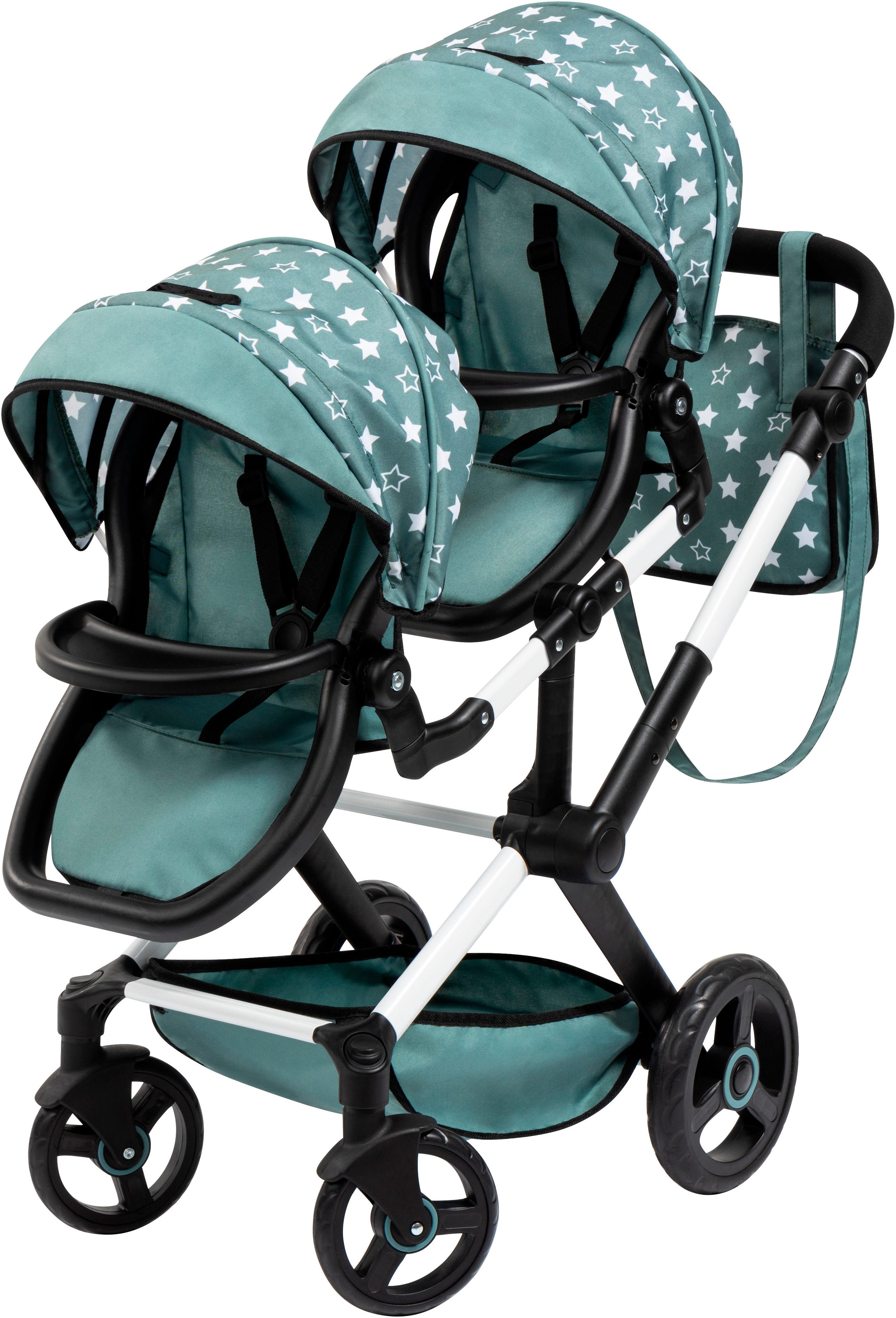 Bayer Puppen-Zwillingsbuggy Xeo Twin grün, mit günstig online kaufen