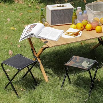 LENBEST Hocker Campinghocker Campinghocker Klappbar, für Angeln Wandern Gartenarbeit mit Tragetasche, falten können
