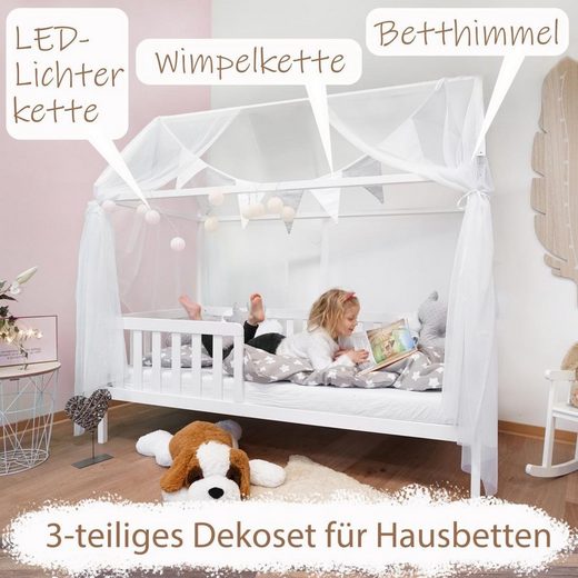Alcube Kinderbett »Hausbett Deko Set«, Dekoration für Hausbetten mit