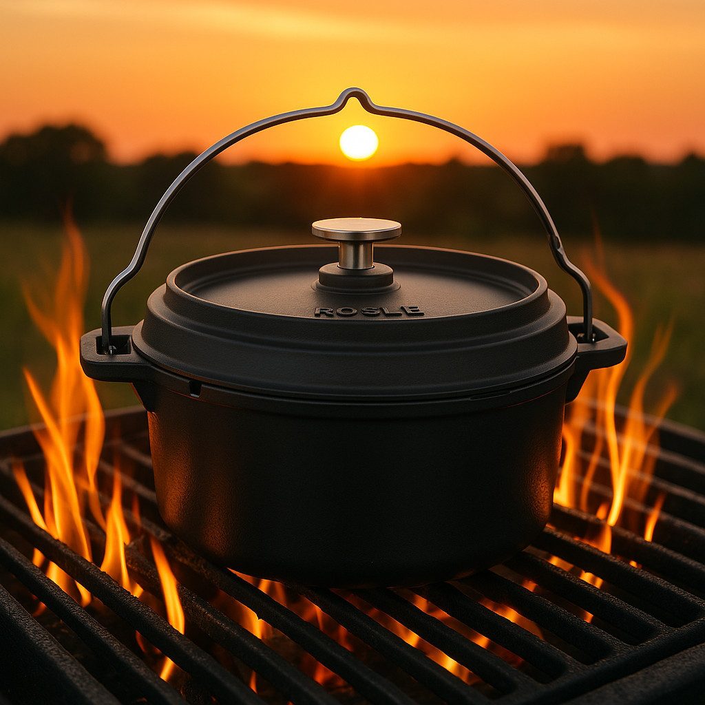 RÖSLE Grilltopf Dutch Oven, Gusseisen, Ø 28 cm