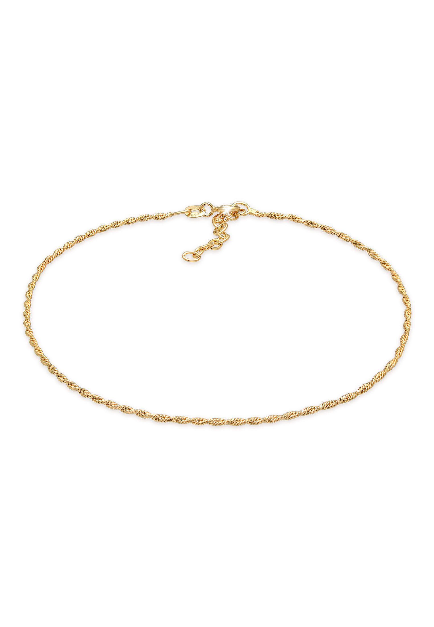 Elli Fußkette Kordelkette Gedreht Basic Zeitlos günstig online kaufen