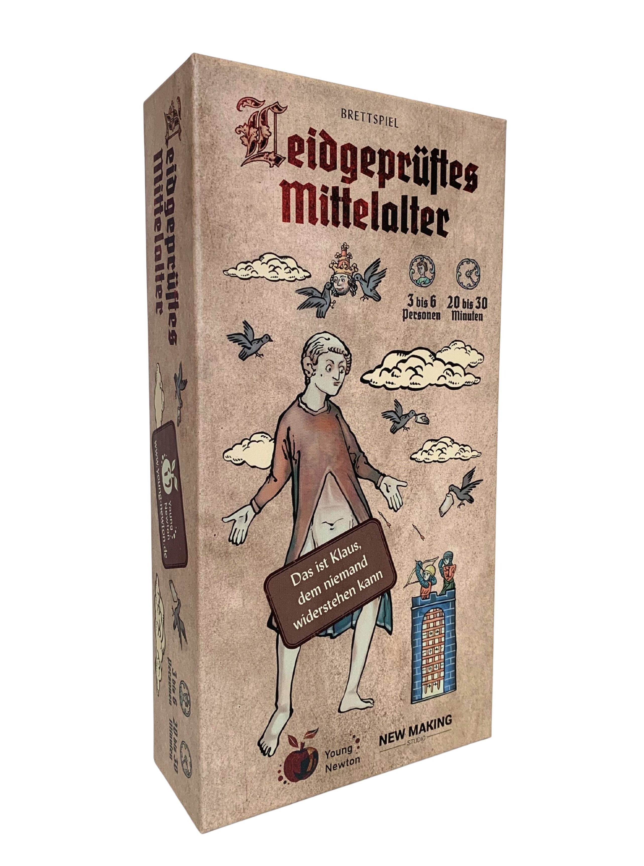 Young Newton Spiel Leidgeprüftes Mittelalter, Strategiespiel, Survival-Spiel, Taktikspiel, Partyspiel, Funspiel, Made in Europe