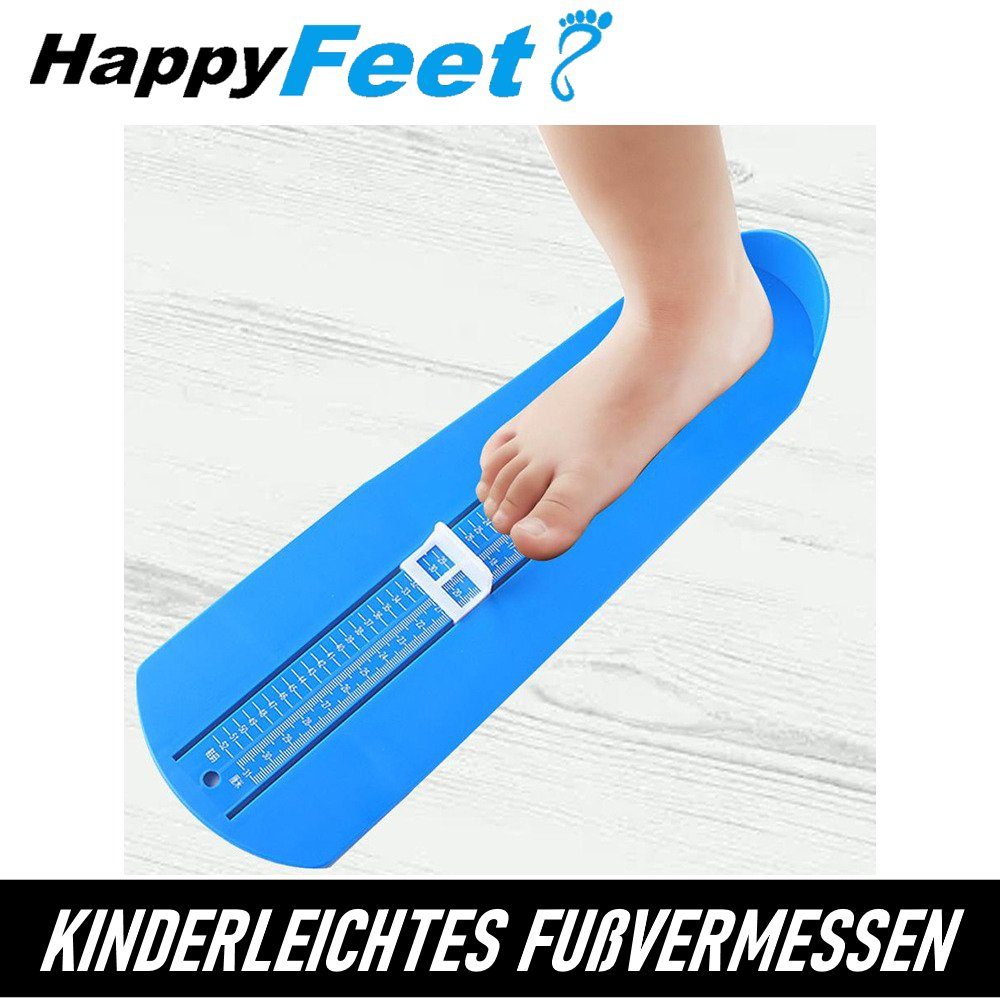 MAVURA Messschieber HappyFeet Schuhgrößentabelle, - für Fußmessgerät Messbereich 48 & Schuhgröße bis Kinder 15 Erwachsene, Fußmesser