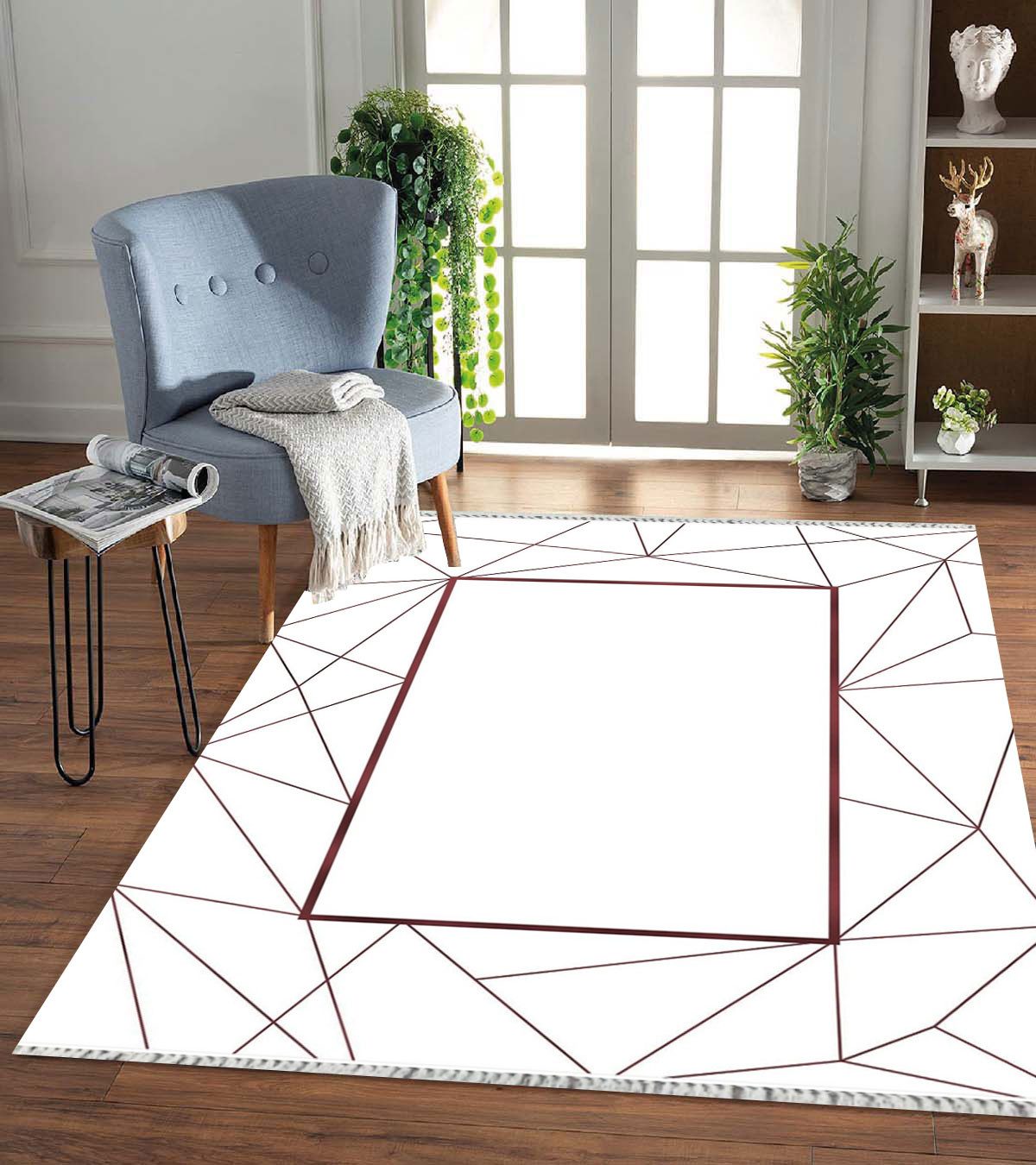 Jungengel Textilien Teppich Abstrakt in Weiß günstig online kaufen