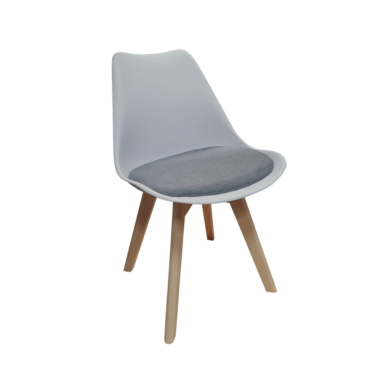 HTI-Living Esszimmerstuhl Stuhl Atlanta Hellgrau, Webstoff Dunkelgrau (Stüc günstig online kaufen