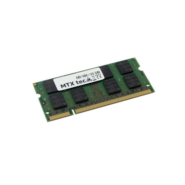 MTXtec Arbeitsspeicher 2 GB RAM für EMACHINES E525 DDR2 Laptop-Arbeitsspeicher