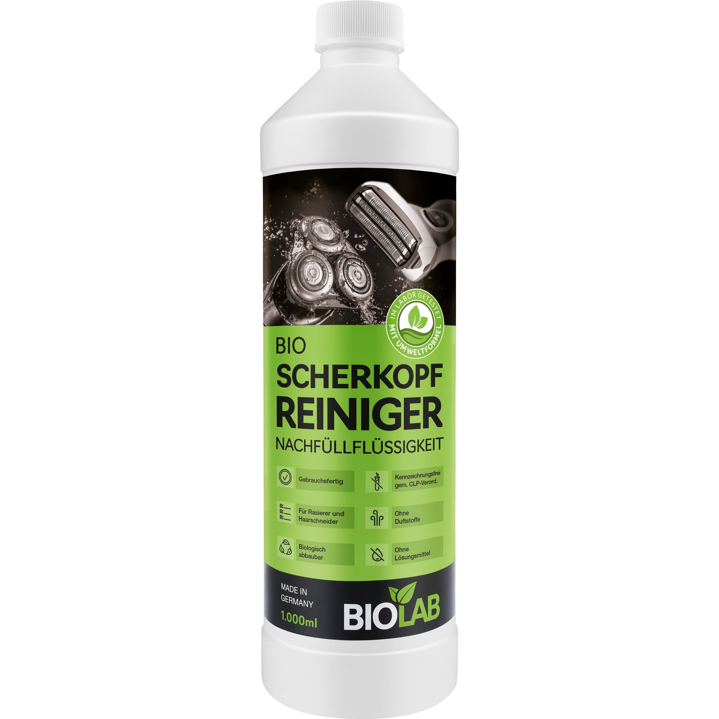 Scherkopfreiniger Elektrorasierer Reinigungslösung