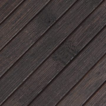 Teppich Teppich Rechteckig Dunkelbraun 100x100 cm Bambus, vidaXL, Quadrat