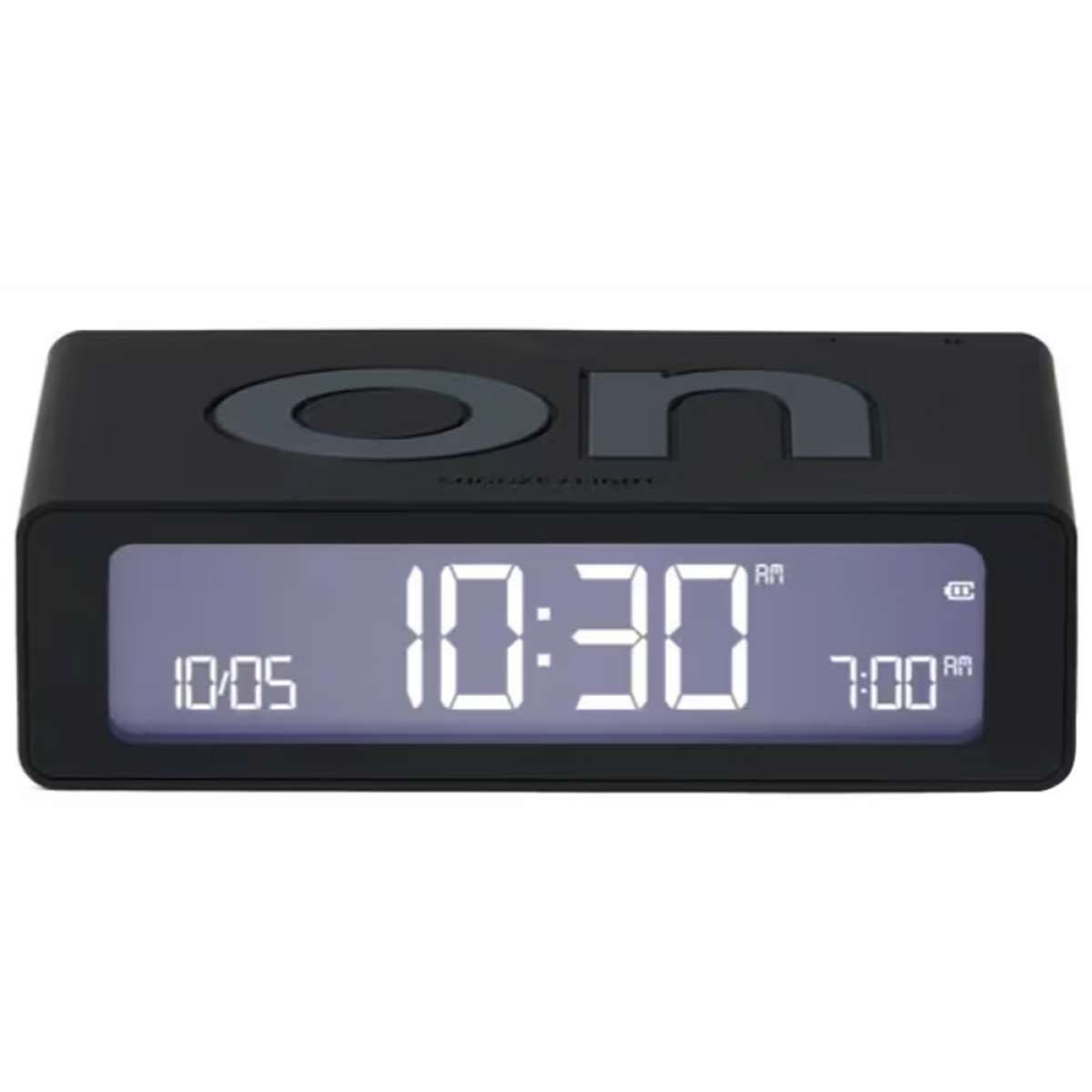 Lexon Quarzwecker LR158N0 Digitalwecker Flip Mini Schwarz
