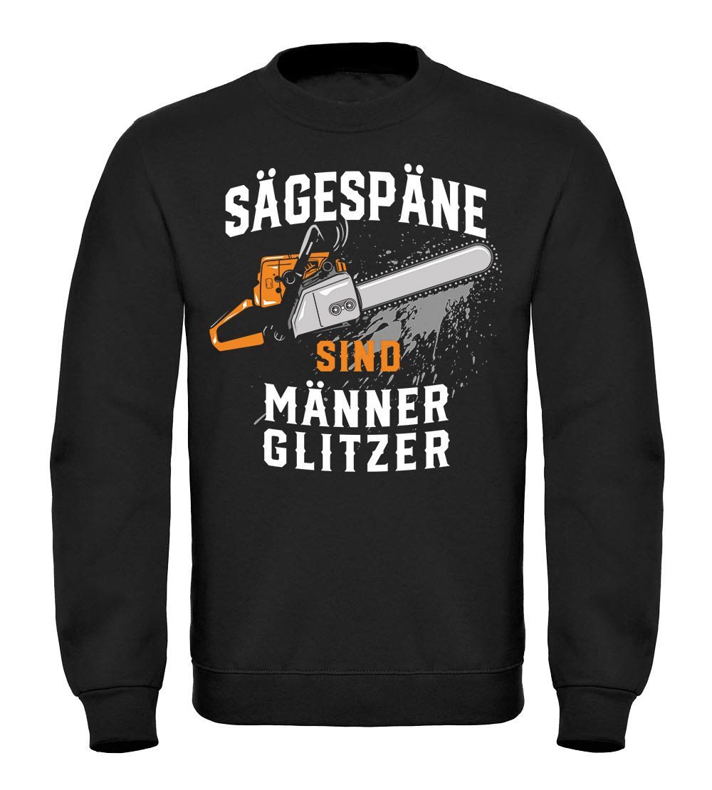 MoonWorks Sweatshirt Sweatshirt Herren Sägespäne sind Männerglitzer Fun-Shirt Spruch