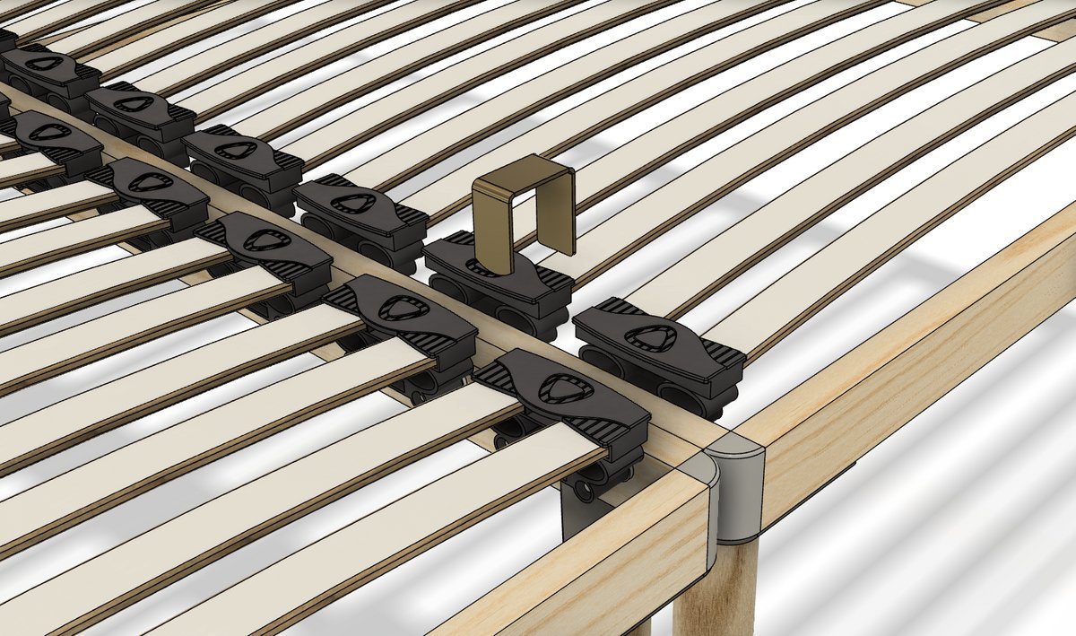 Lattenrost Dorado, Coemo, Kopfteil nicht verstellbar, Fußteil nicht verstellbar, Lattenrost mit Füßen 80x200 Italian Style preisgünstige Selbstmontage