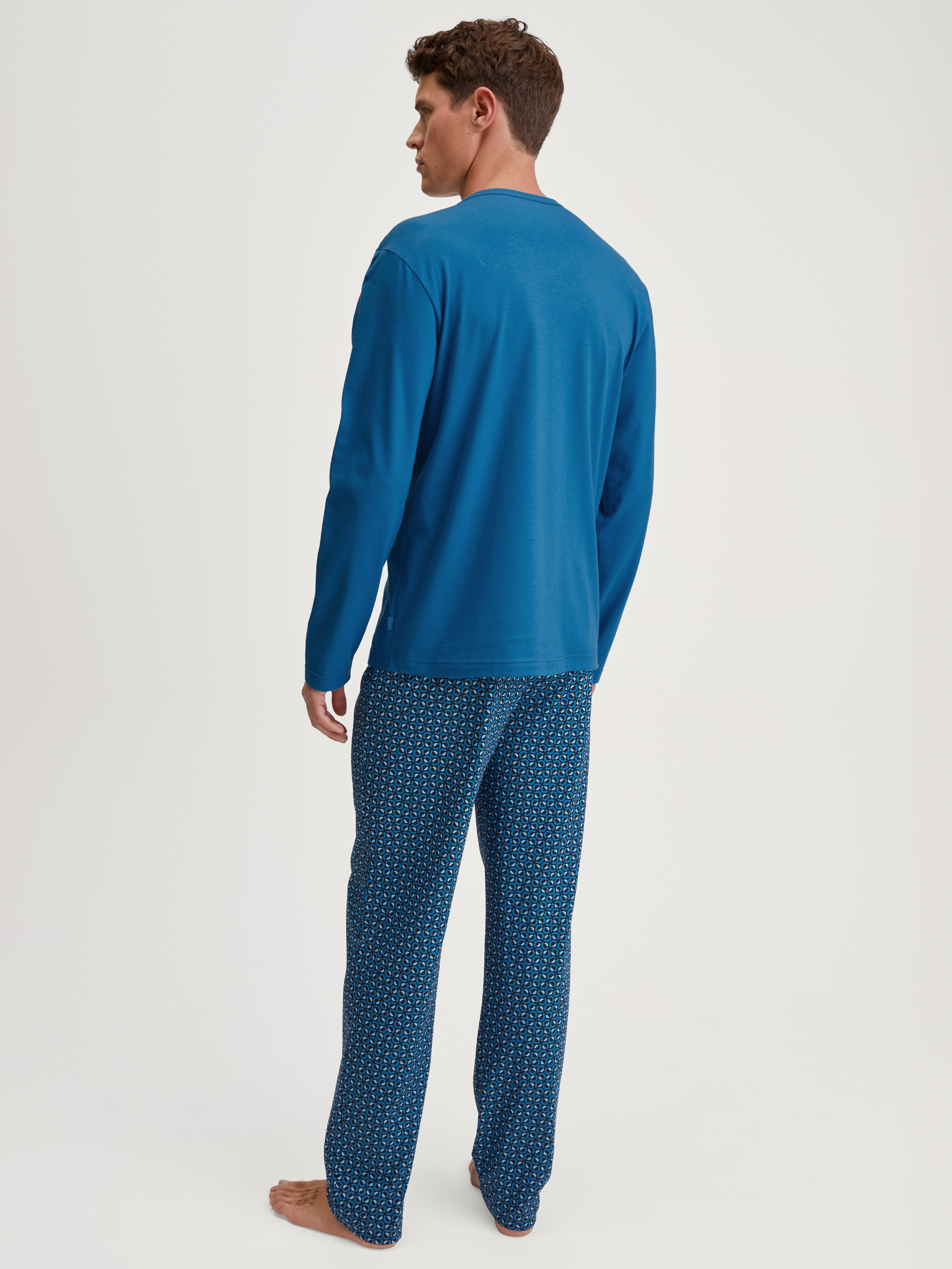 CALIDA Schlafanzug Relax Imprint 2 (2 tlg) atmungsaktiv, Cotton, leicht, weicher Single-Jersey