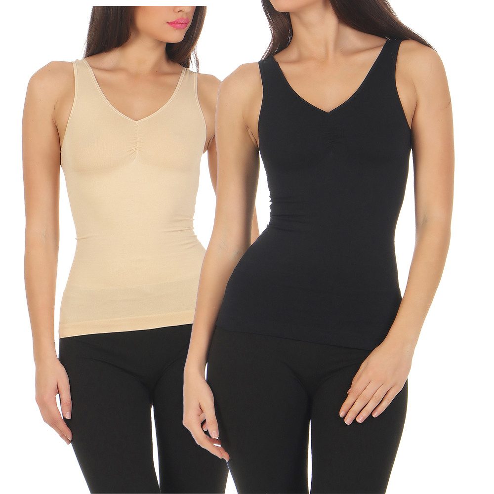 simaranda Shapinghemd Slim-Fit-Hemden 837 Beige / Schwarz 40/42 günstig online kaufen