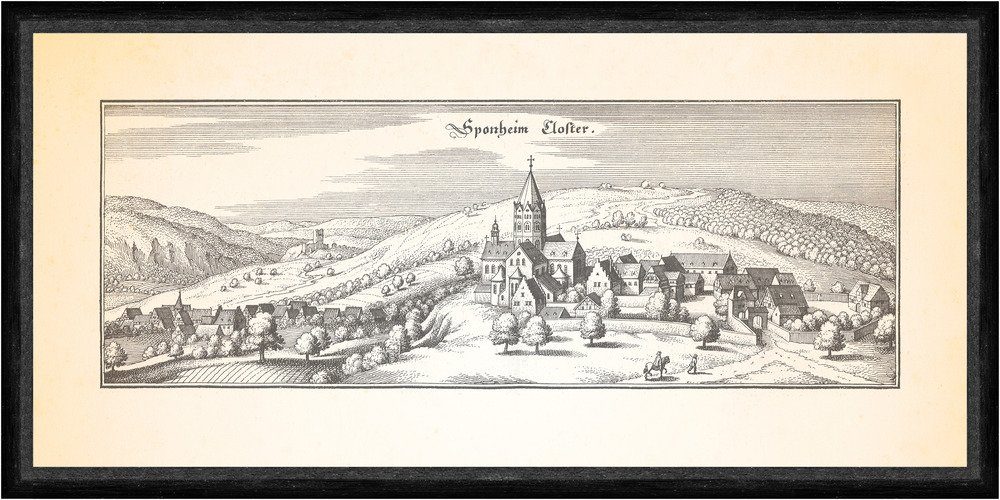Kunstdruck Kloster Sponheim Benediktiner Mönchskloster St. Maria und St. Faks_Me