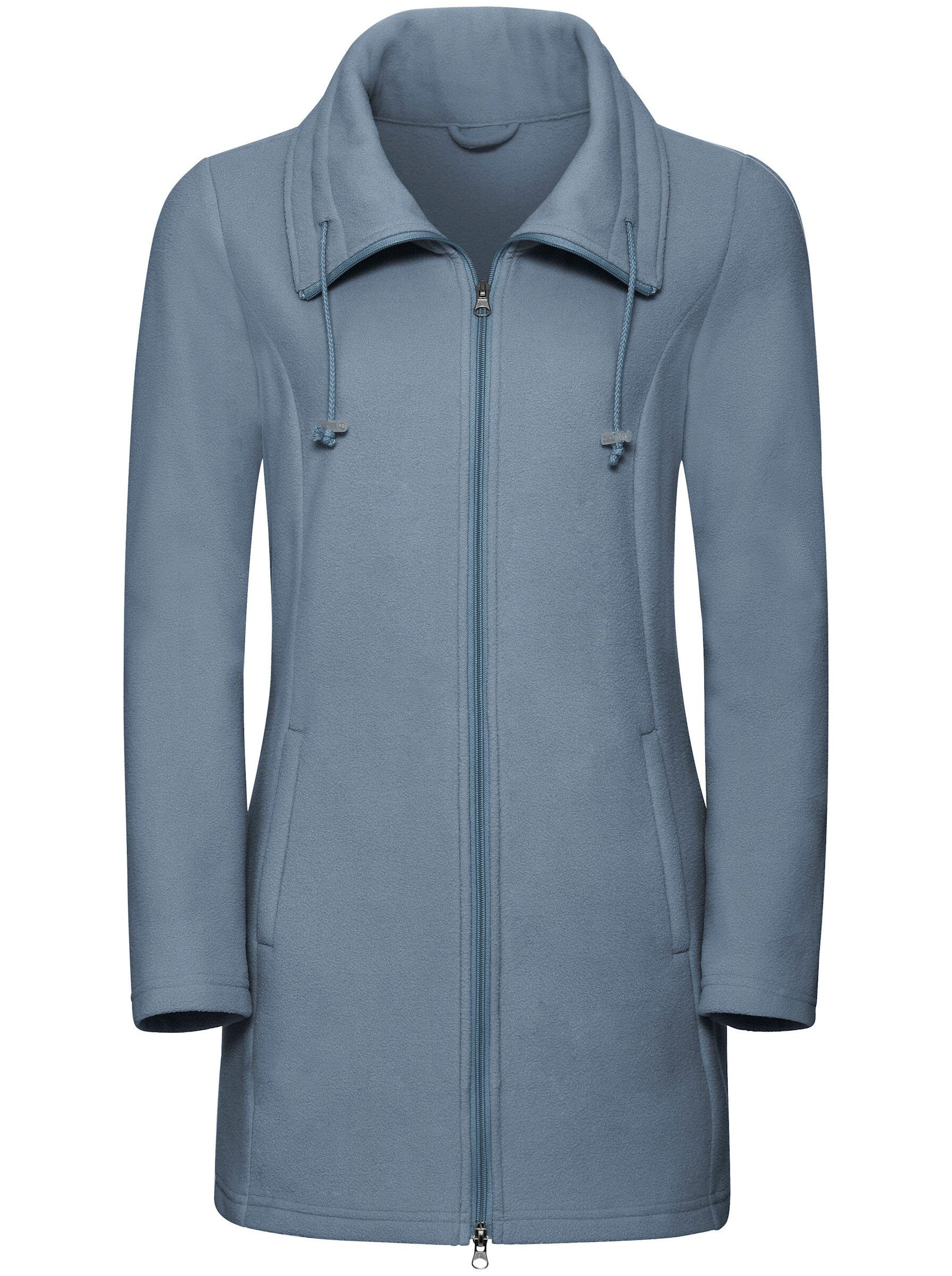 Sieh an! Fleecejacke Long-Fleecejacke Langarm – Bild 3 von 5