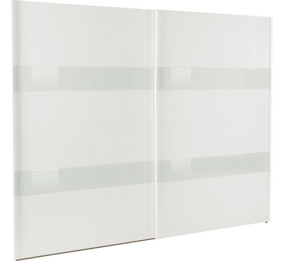 Wimex Schwebetürenschrank Altona 270cm weiß/Weißglas